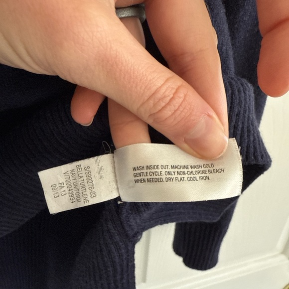 Gap Navy Merino Blend Turtleneck Sweater XS - Picture 8 of 9
